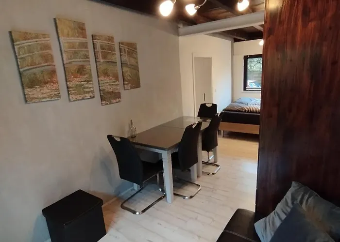 公寓 Blaues Haus - Kleinere Doppelhaushaelfte In Stadtkernnaehe Mit Traumhaftem Bad Und Kueche *