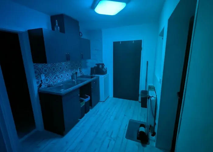 Blaues Haus - Kleinere Doppelhaushaelfte In Stadtkernnaehe Mit Traumhaftem Bad Und Kueche Appartement